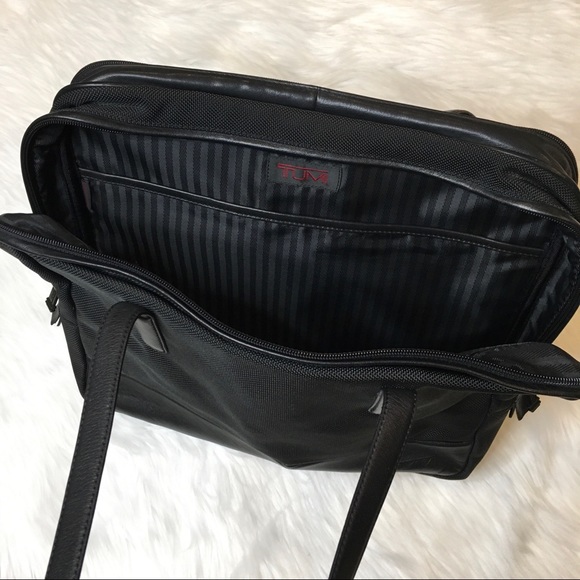 Tumi | Canvas & Leather Laptop Bag - Picture 10 of 16